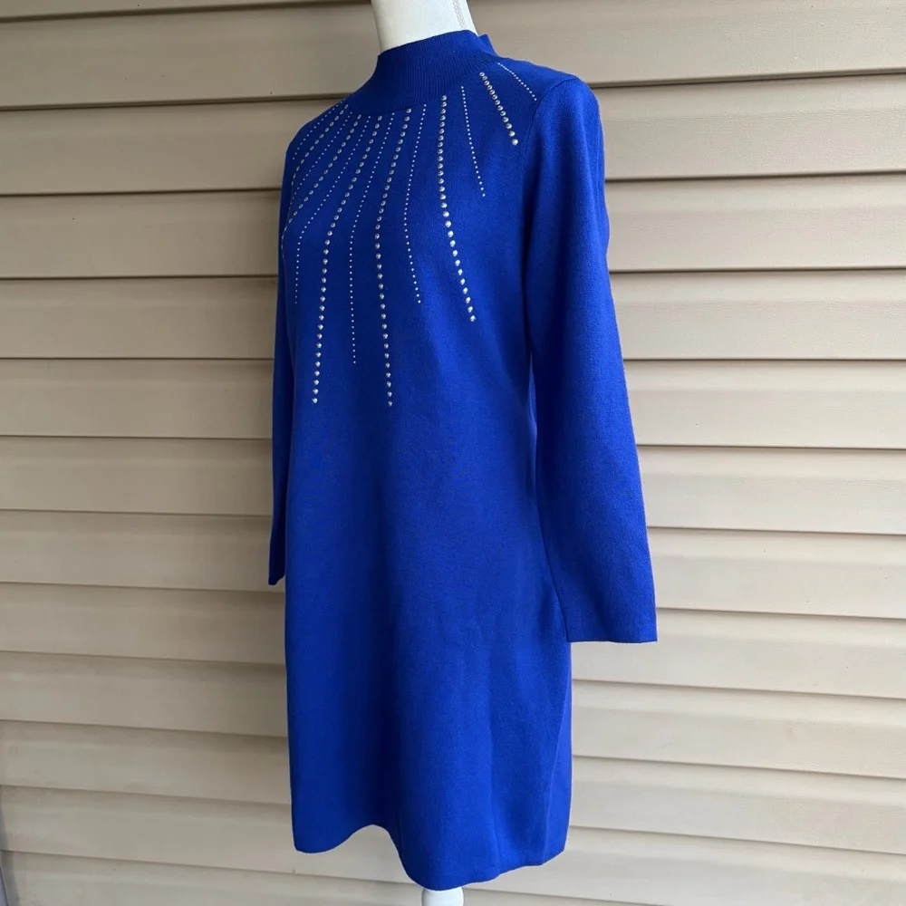 •Hailey Lyn• Sweater Knit Embellished Dress - Size XLP - Picture 4 of 8